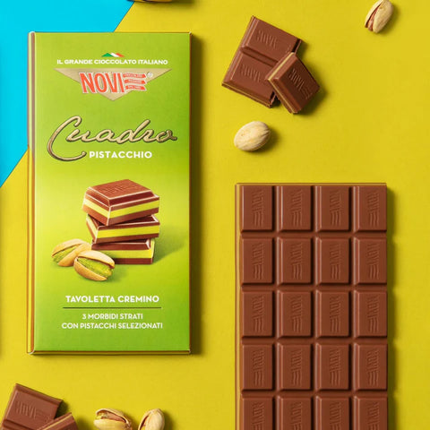 Tavoletta Cuadro Pistacchio 110g Novi