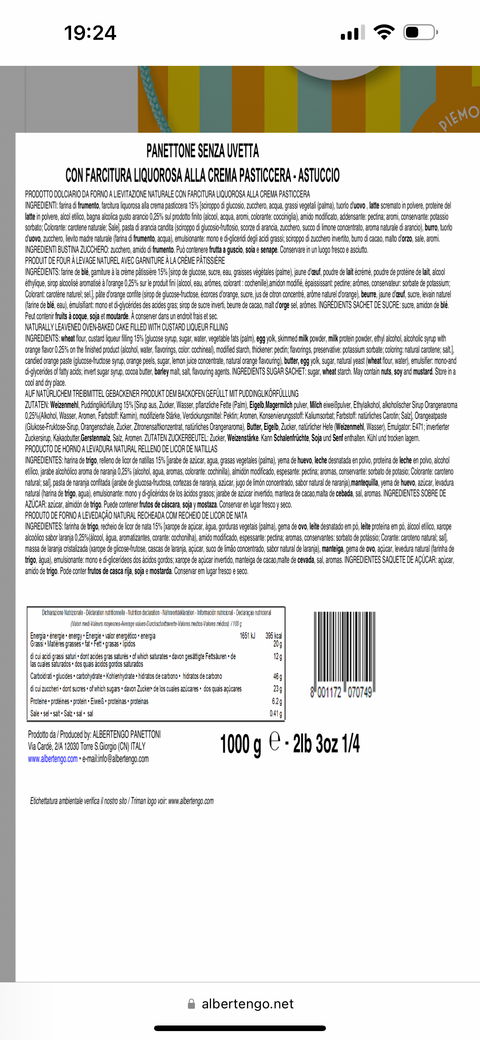 Panettone Albertengo Bignè