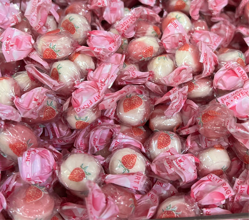 caramelle bye bye incartate al gusto yogurt e fragola